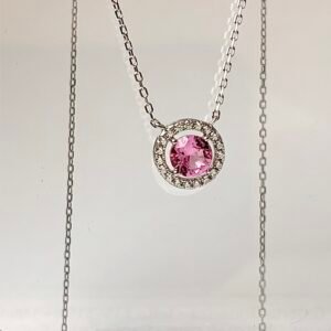 collar de topacio rosa imperial