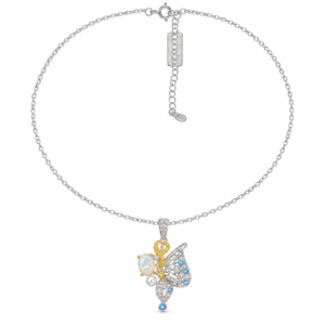 Anhänger mit australischem Opal im Schmetterlingsdesign