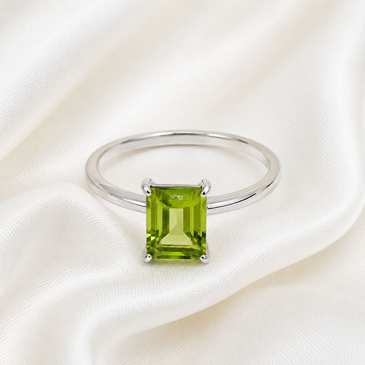 Ring - rechteckiger Solitär