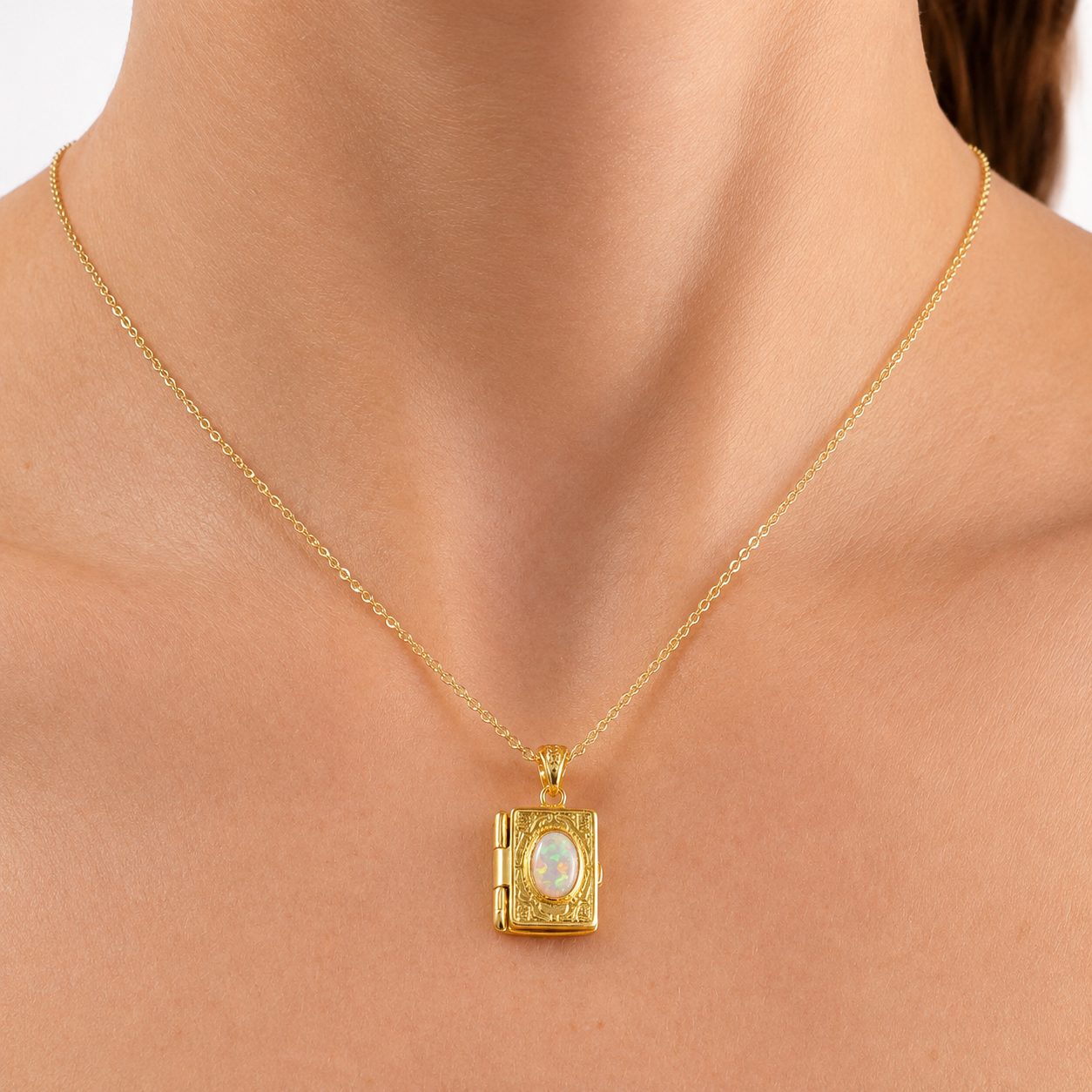 Reliquien-Anhänger mit australischem Opal - Image 3