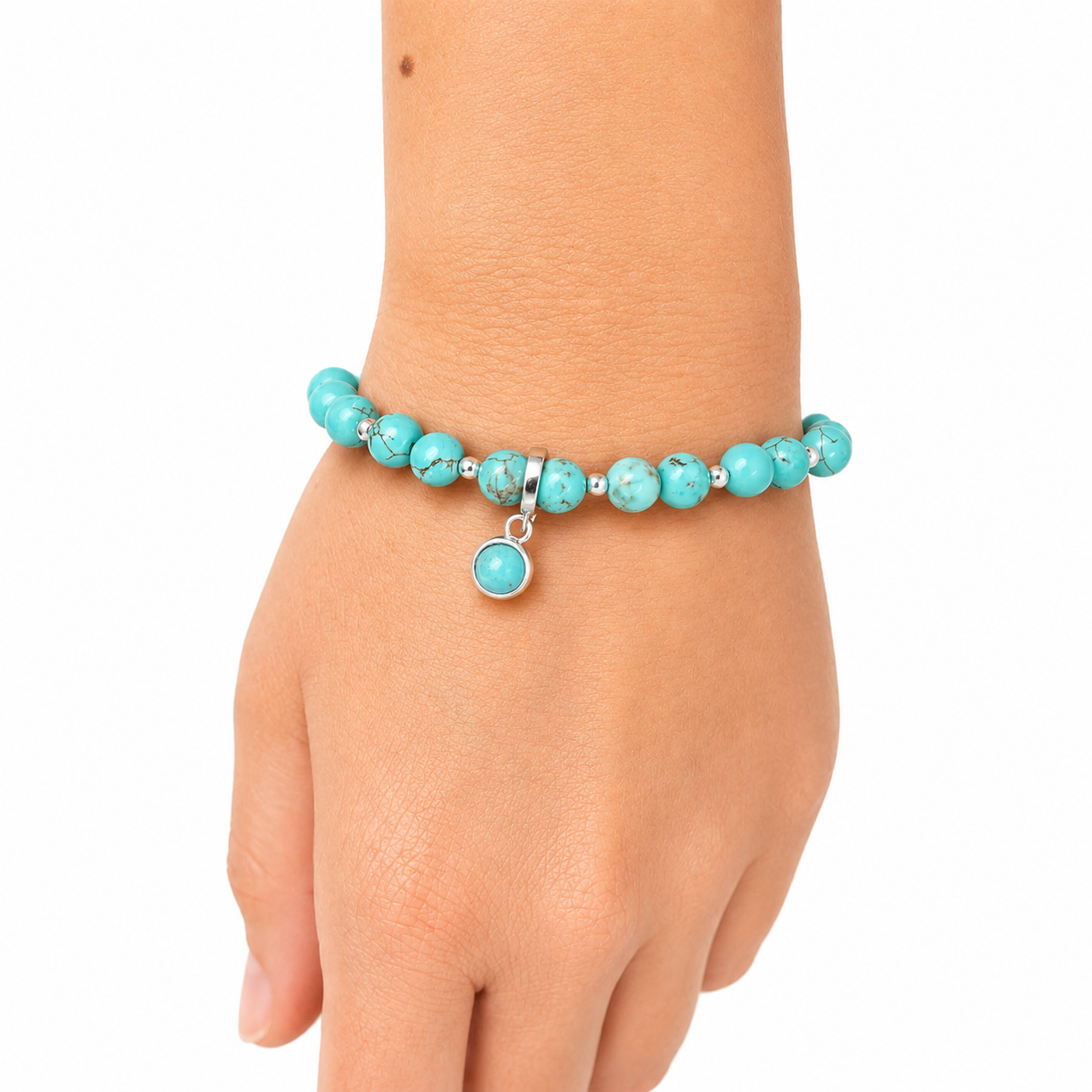 Türkis-Armband mit Anhänger aus 925er Sterlingsilber - Image 3