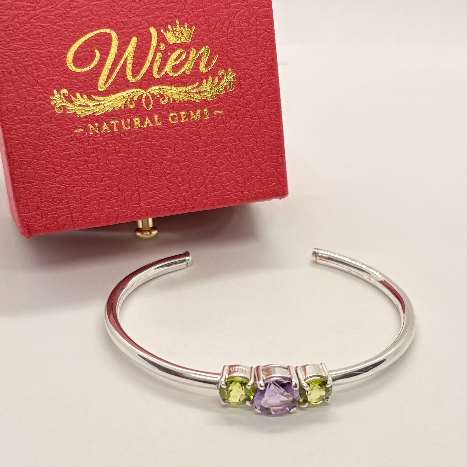 Armband - minimalistisch mit drei Steinen - Image 4