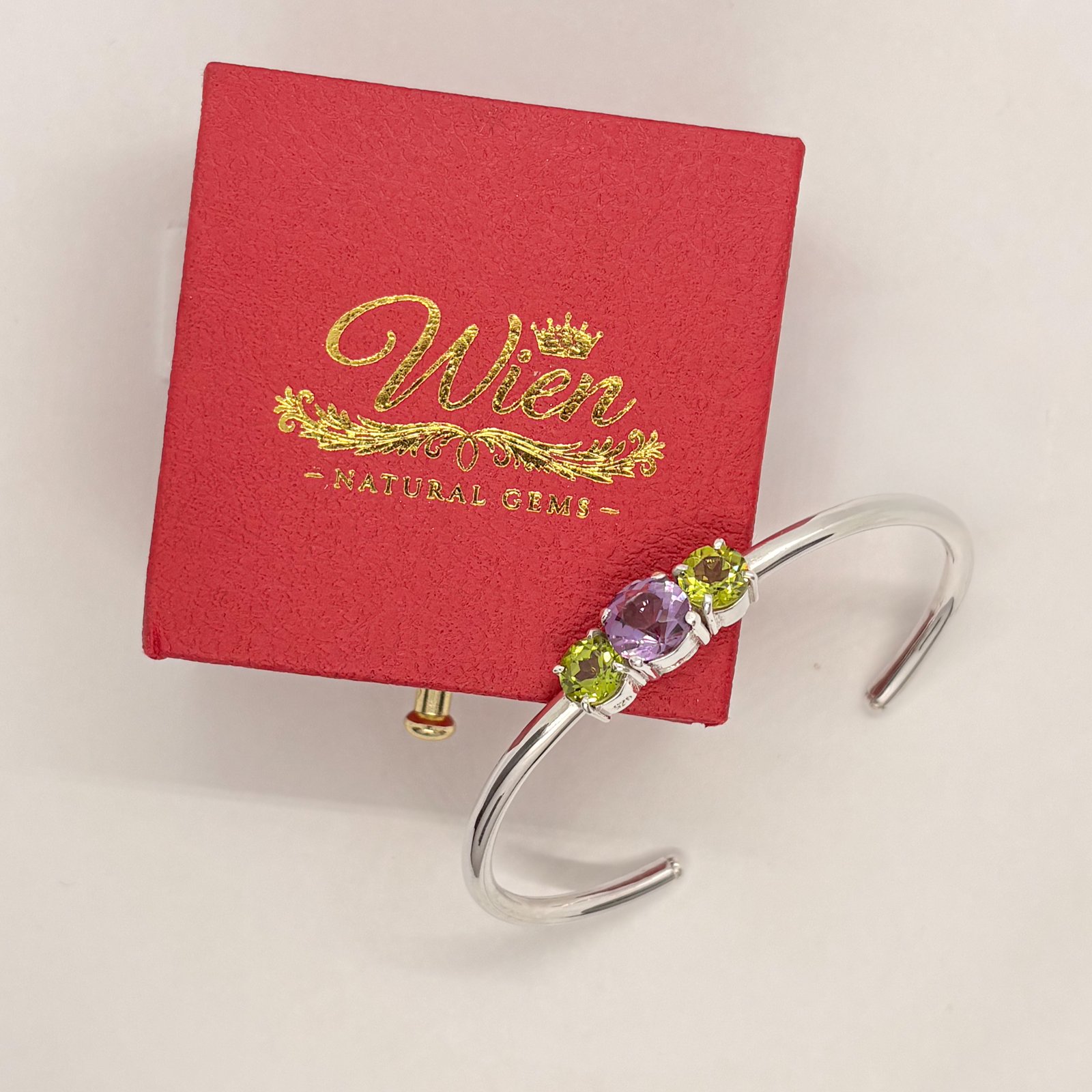 Armband - minimalistisch mit drei Steinen - Image 5