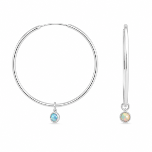 Creolen mit australischem Opal
