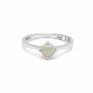 Silberring mit natürlichem Opal