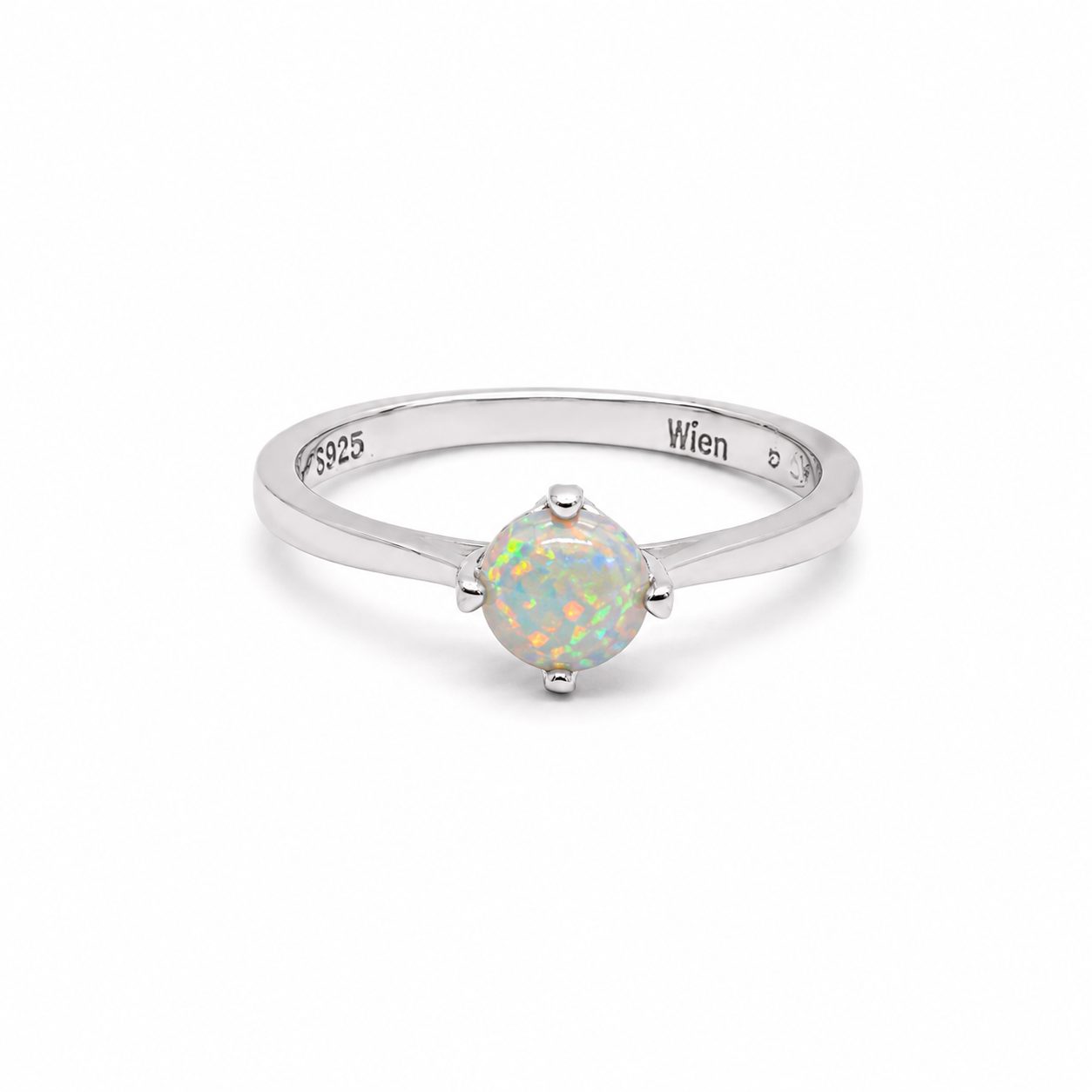 Silberring mit natürlichem Opal
