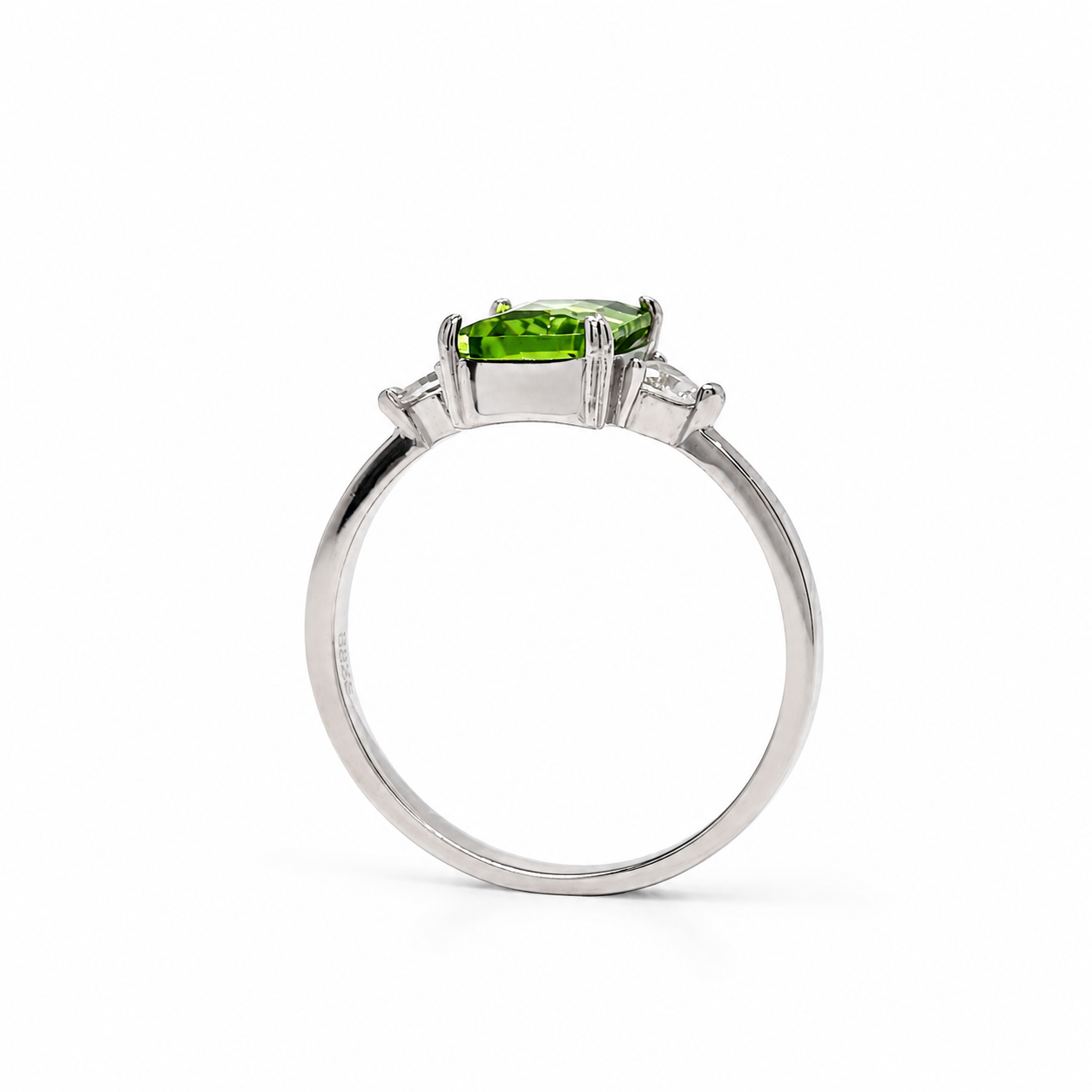 Ring - Smaragdschliff mit Zirkonia-Set - Image 2