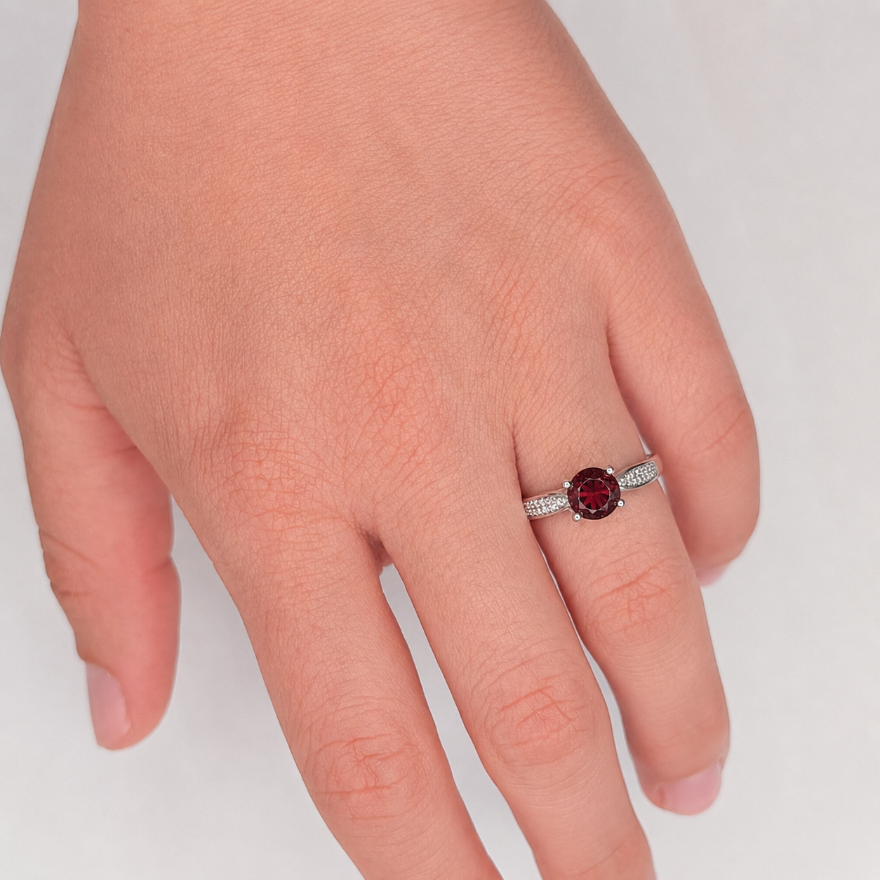 Ring Solitaire Pavé - Image 2