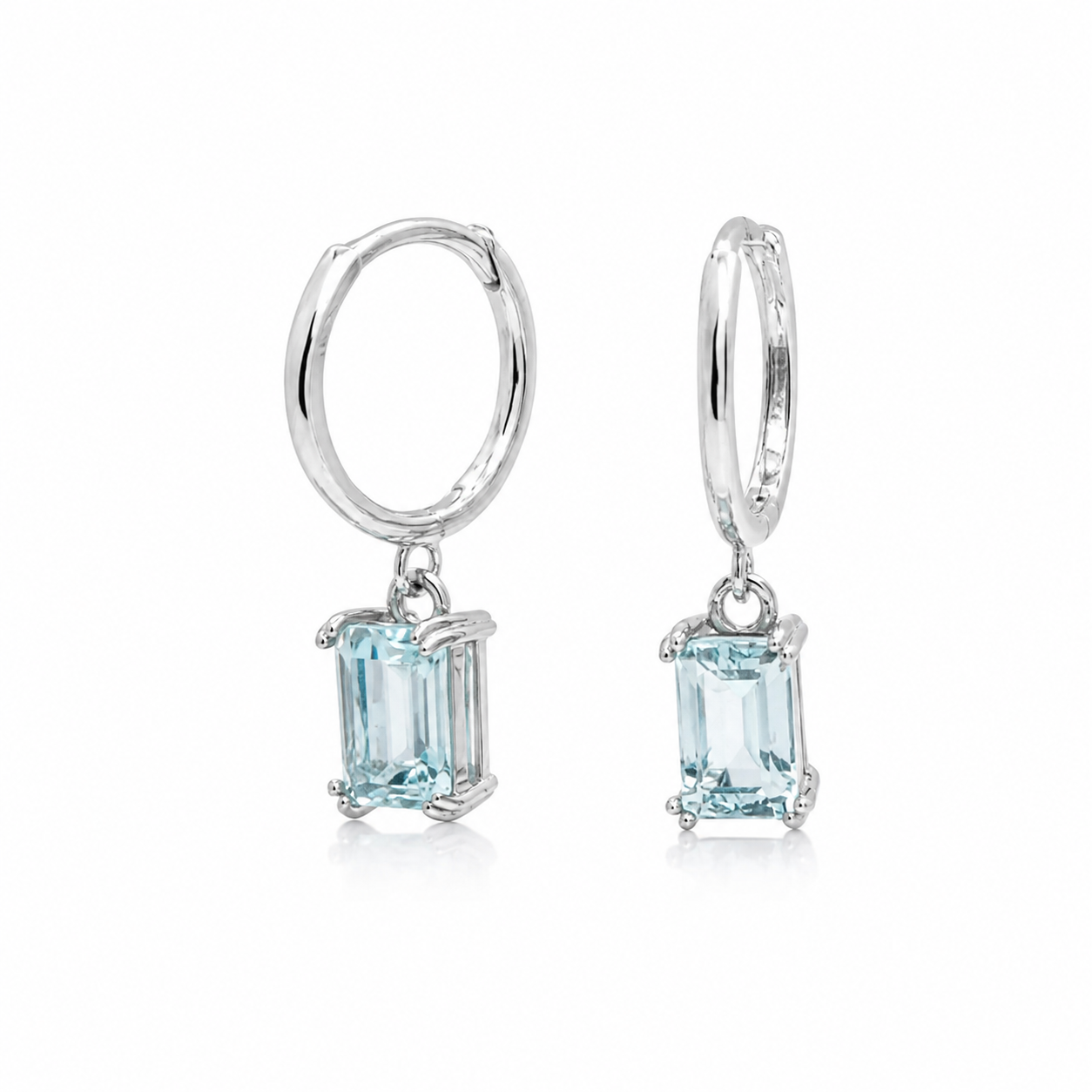 Minimalistisches Aquamarin-Schmuckset - Image 2
