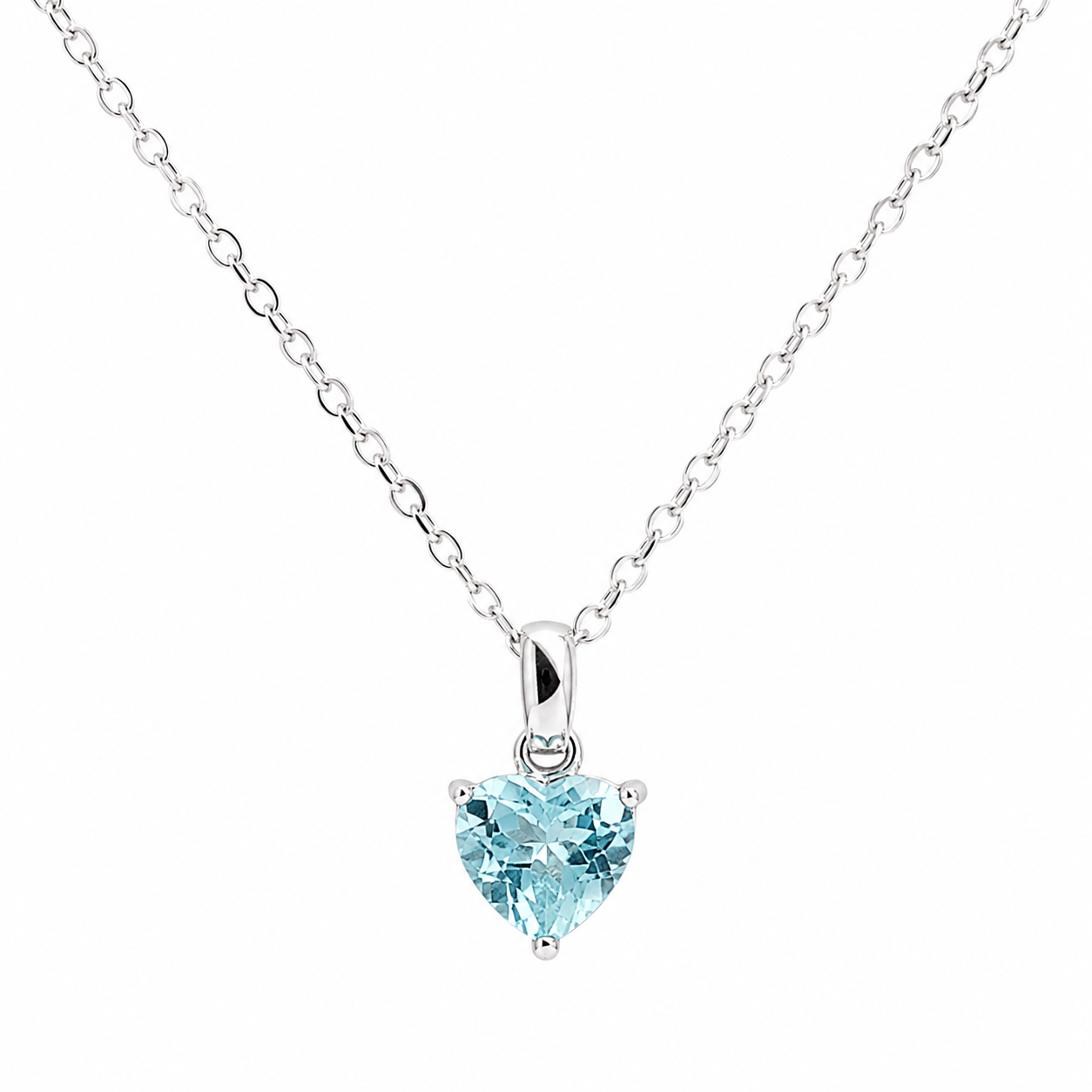 Silber-Schmuckset „Blaues Herz“ - Image 3