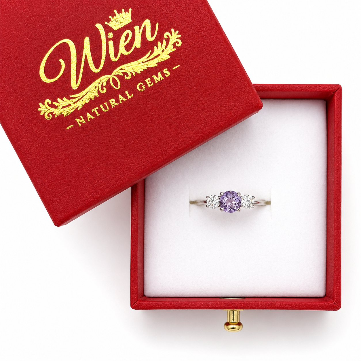 Ring - mit drei Steinen - Image 3
