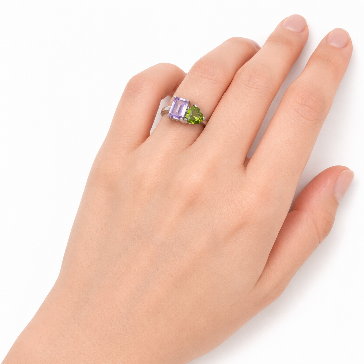 Amethyst and Peridot Ring - Image 3