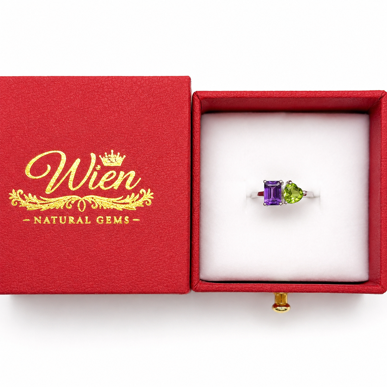 Amethyst and Peridot Ring - Image 4