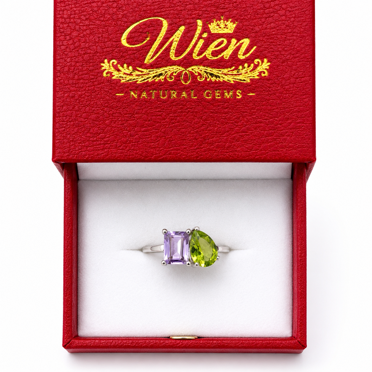 Amethyst and Peridot Ring - Image 3