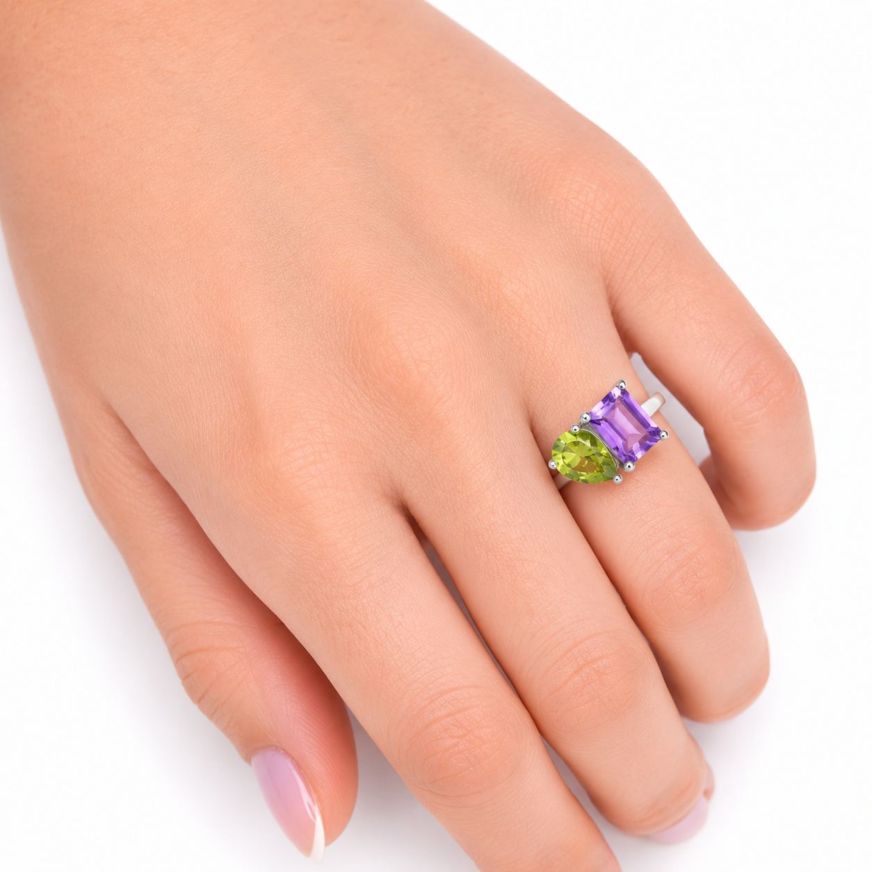 Amethyst and Peridot Ring - Image 4