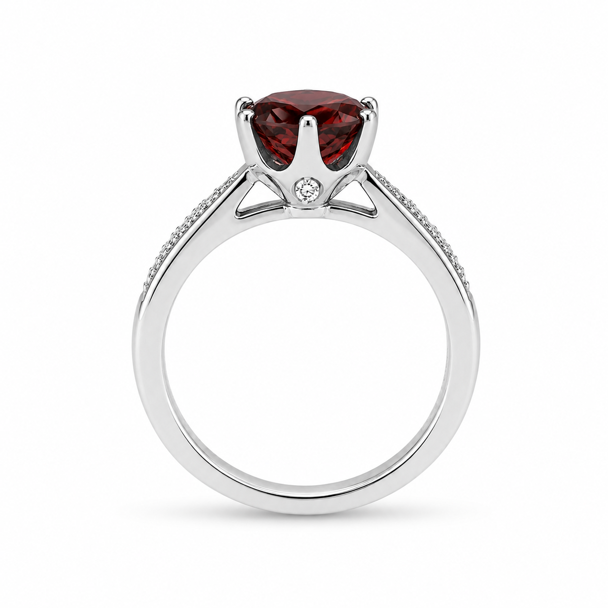 Ring Solitaire Pavé - Image 3