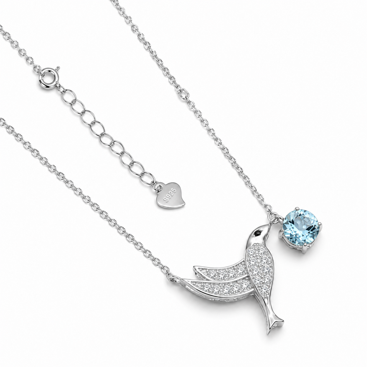 Silberanhänger „Blauer Kolibri“ - Image 2