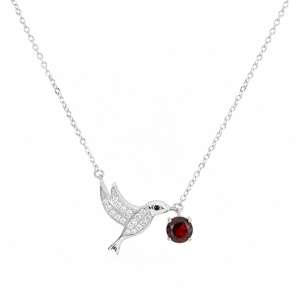 Anhänger Kolibri Granat