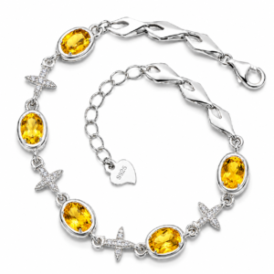 Armband Kreuz & Citrin