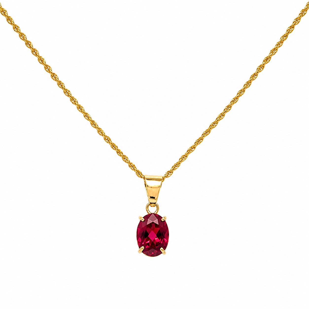 18-Karat-Goldschmuckset „Rubinglanz“ - Image 3