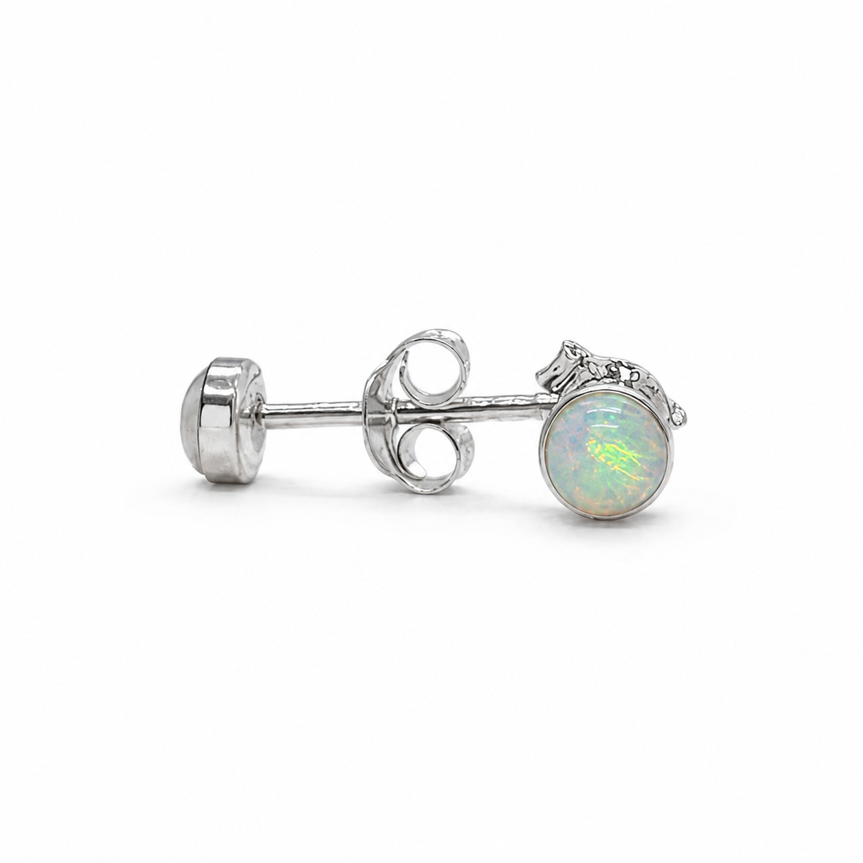 Silber-Schmuckset mit weißem Opal - Image 2