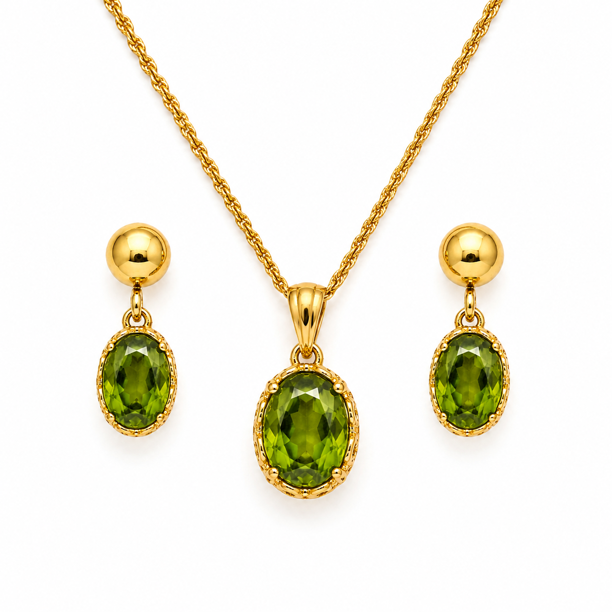 Set – ovaler Schnitt im klassischen Stil