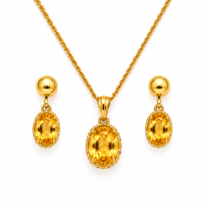 Set Citrin Oval