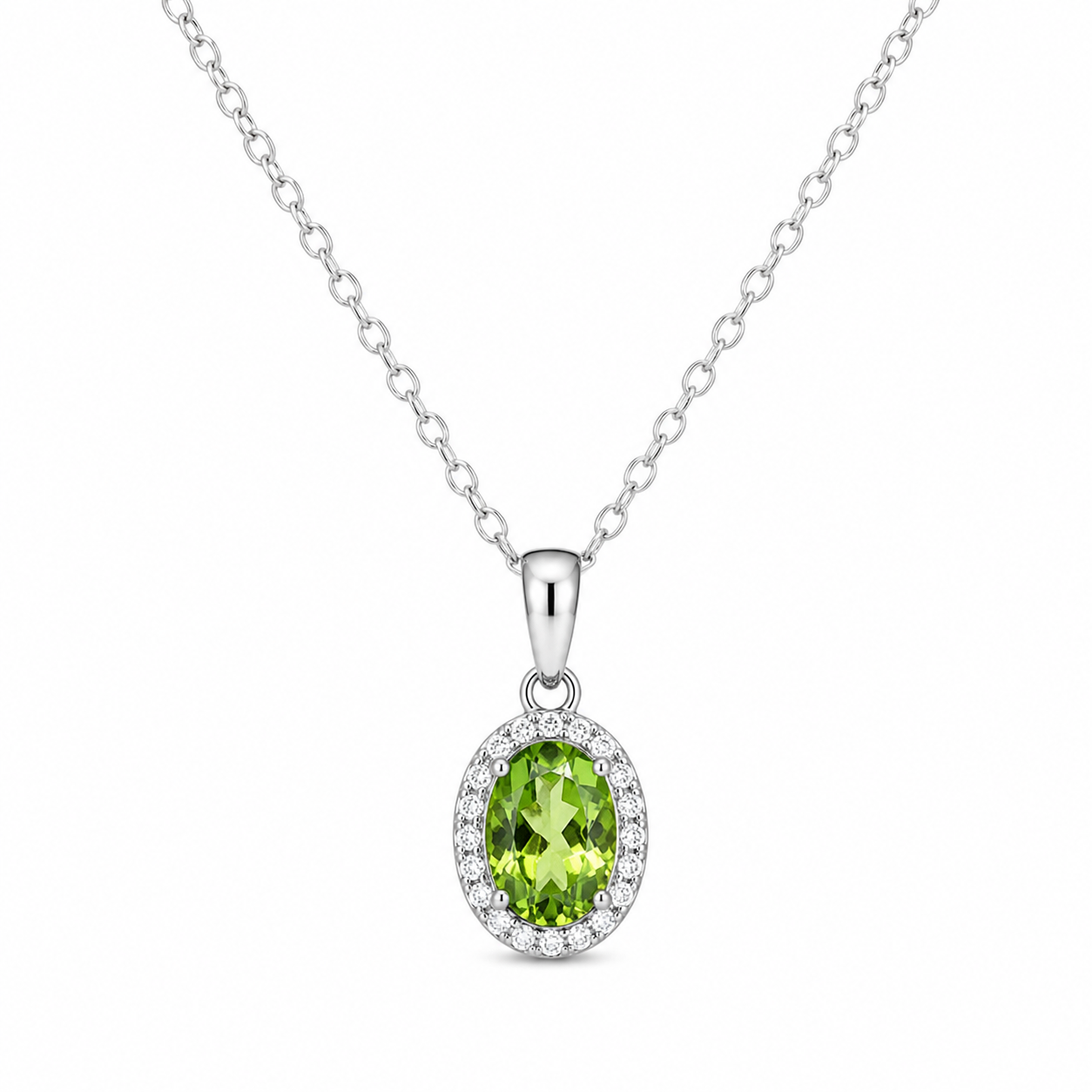 Set - oval mit Zirkonia-Halo - Image 2