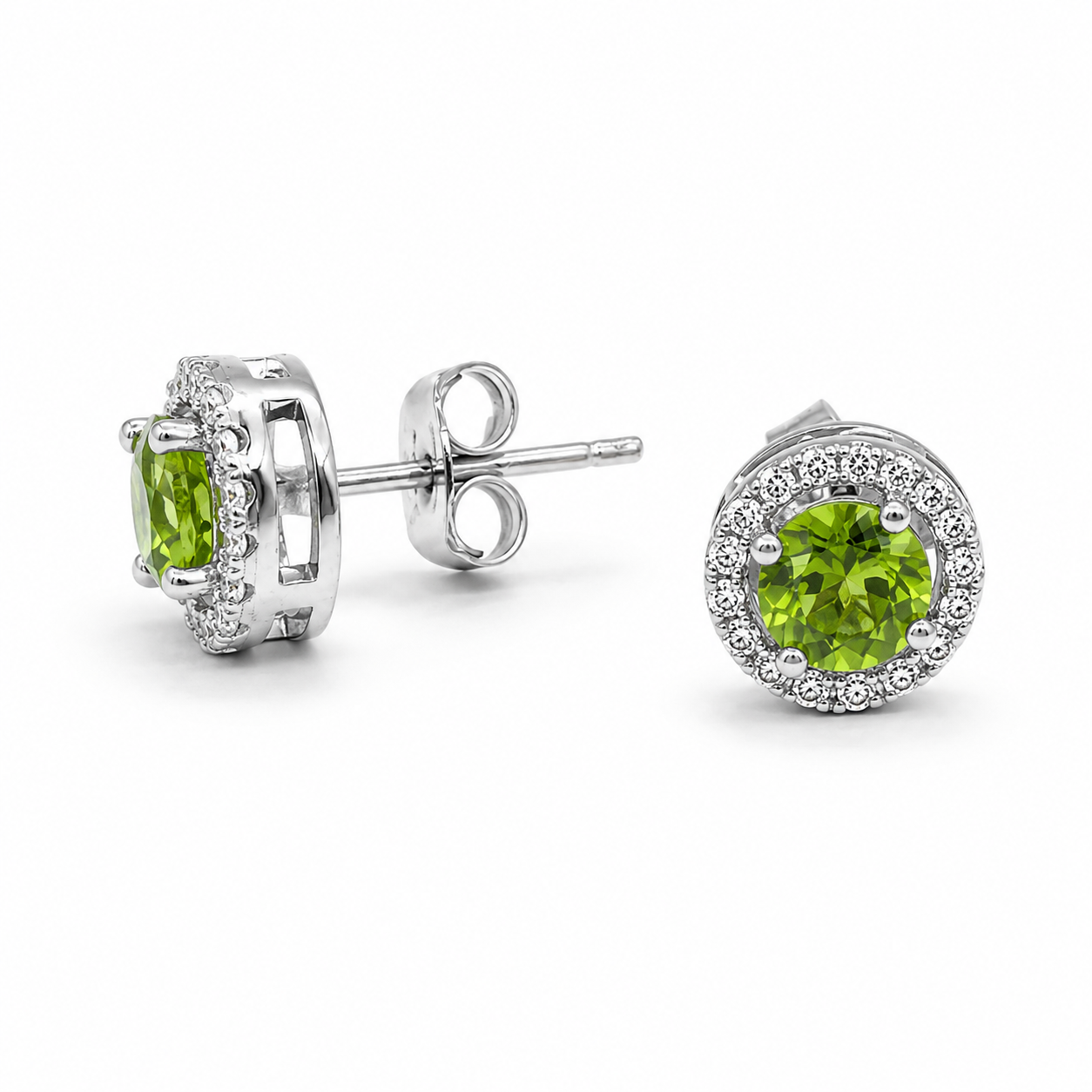 Set - Oliven mit Zirkonia-Halo - Image 3