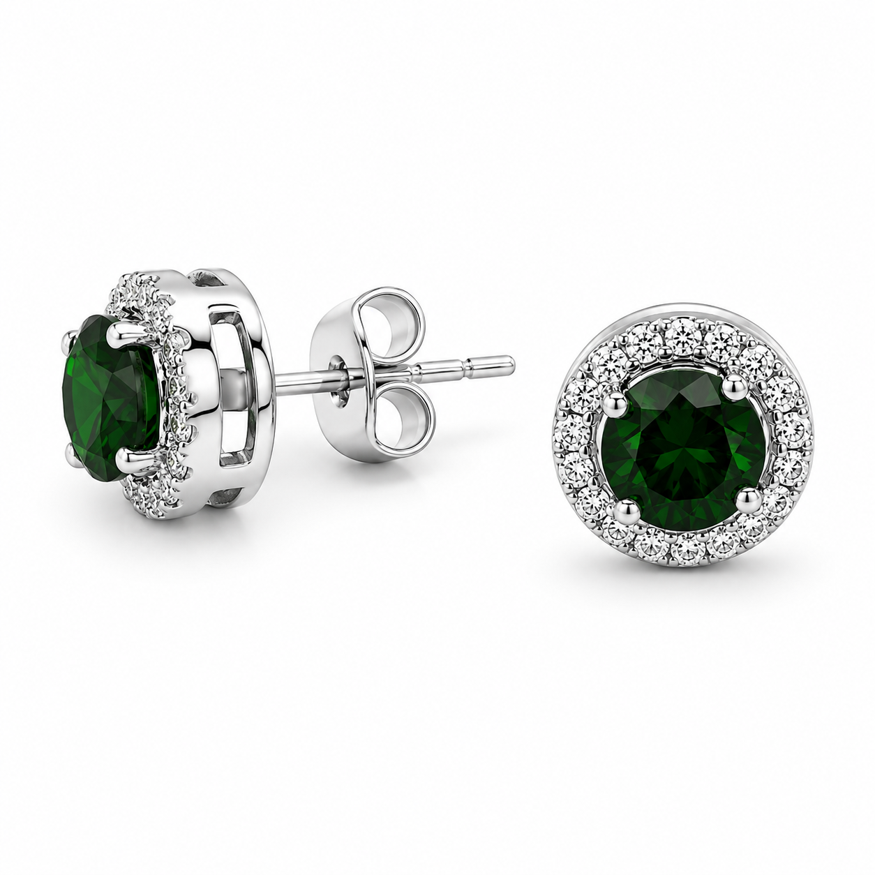 Silber-Schmuckset „Diopsid & Zirkonia“ - Image 3