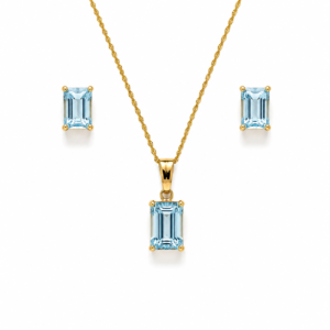 Elegantes Schmuckset in Blau