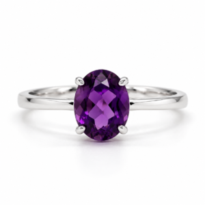 Ring mit ein solitary Oval
