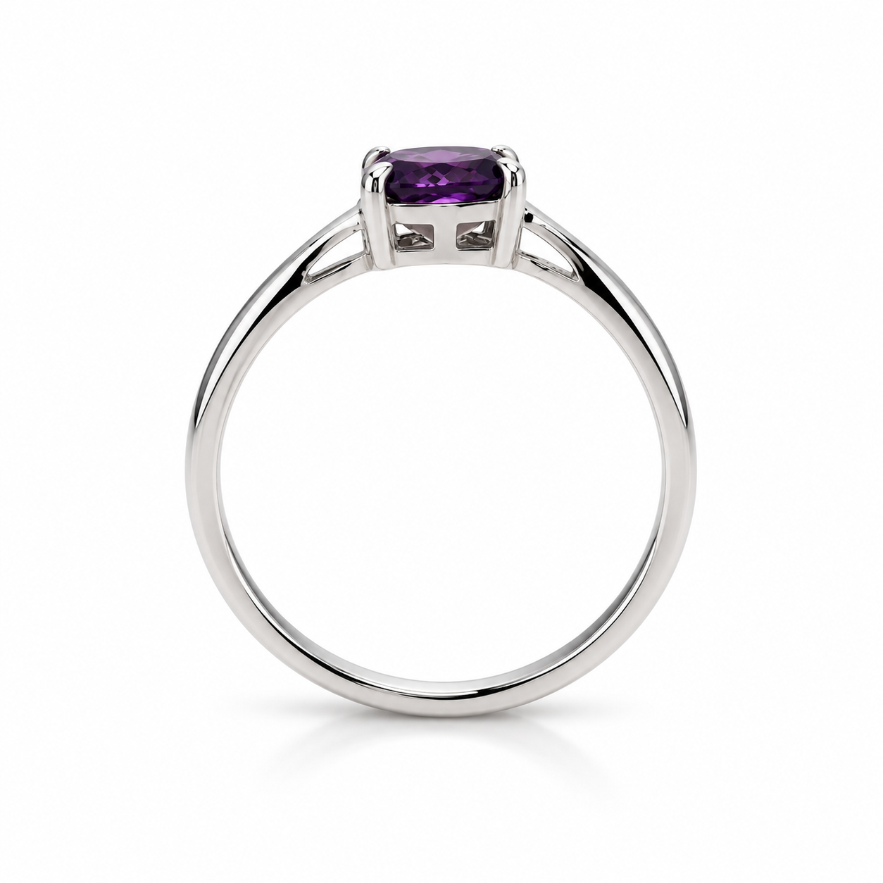 Ring mit ein solitary Oval - Image 2