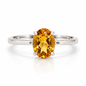 Ring Citrin-Oval