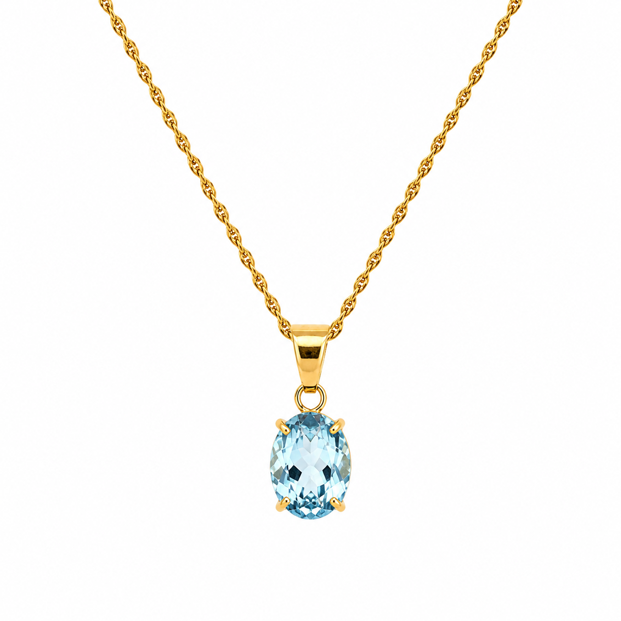 Schmuckset mit 3 Blautopasen - Image 2