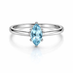 Ring mit Marquise-Edelstein