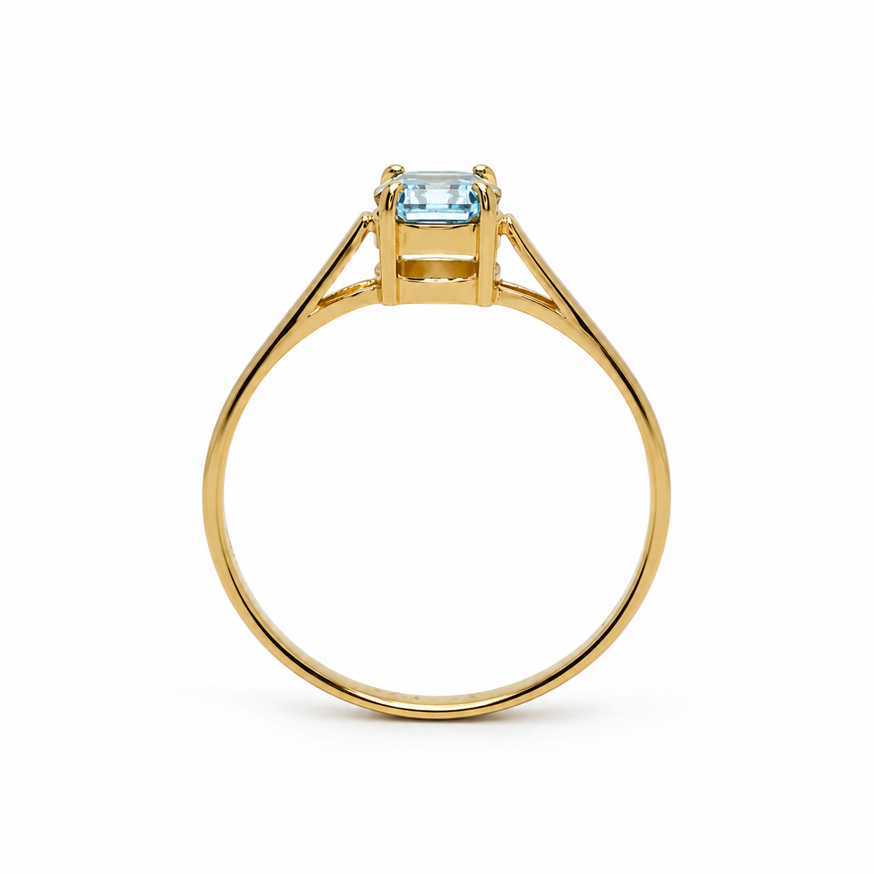 Ring mit rundem Blautopas - Image 2