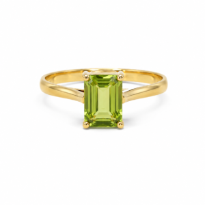 Ring - Smaragdschliff aus Gold