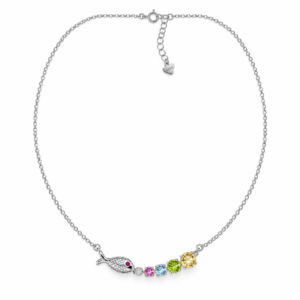 Colgante Pez & Piedras Multicolores
