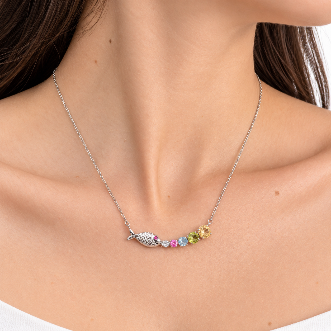 Colgante Pez & Piedras Multicolores - Image 3