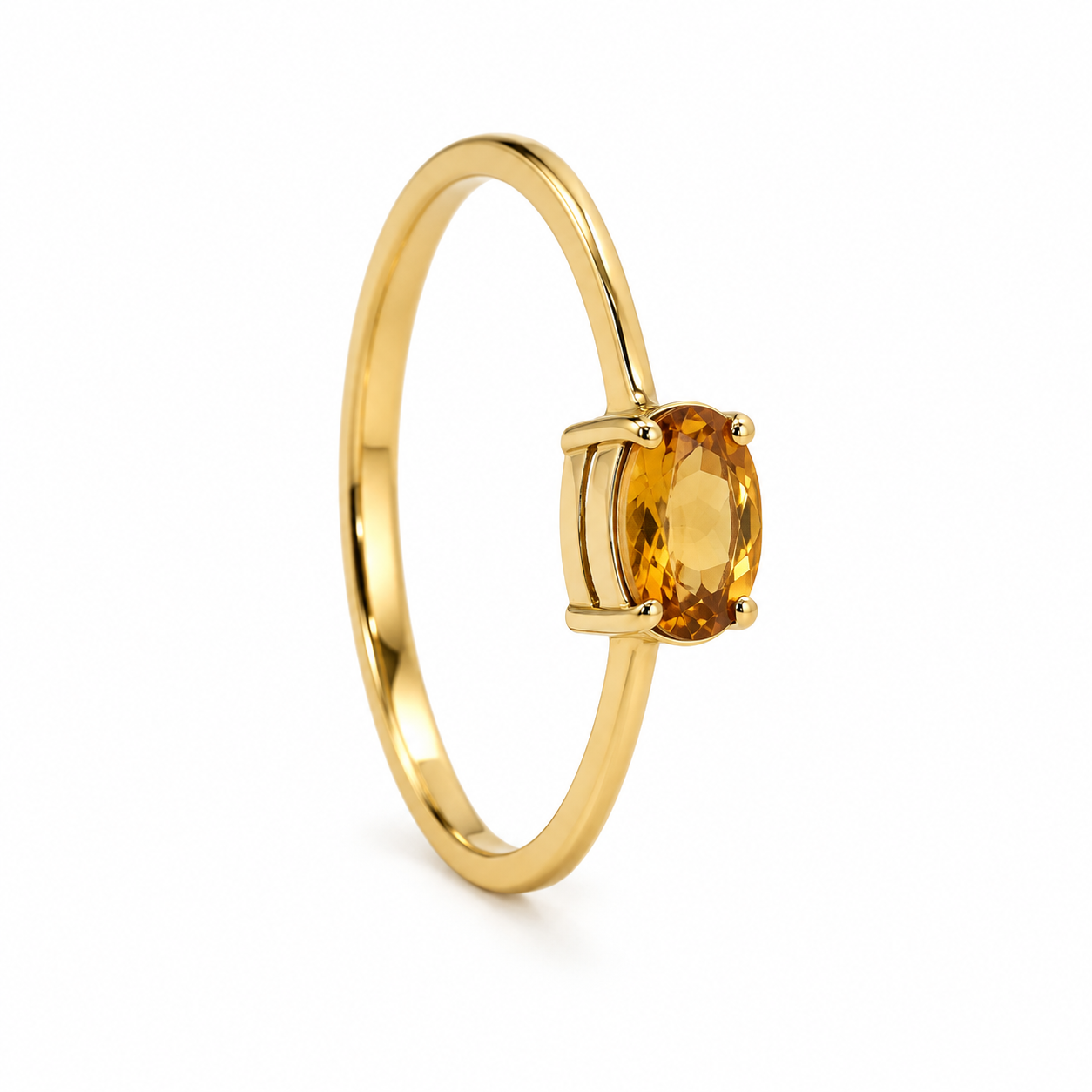 Ring 6x4 Citrin