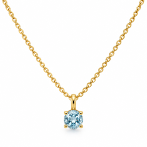 Anhänger Blauer Topas in Gold