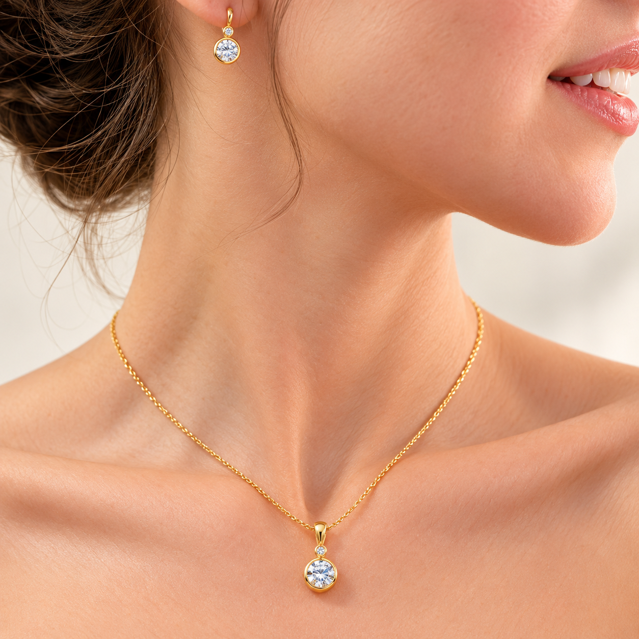 Set Diamant-Eleganz in Gold - Image 2